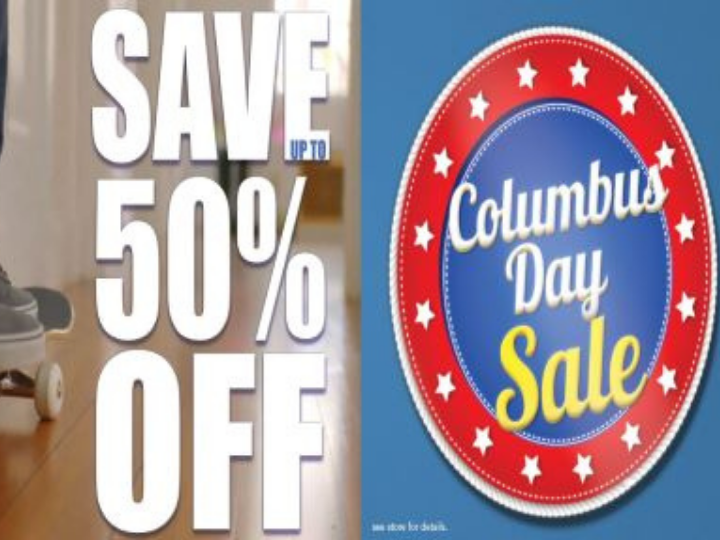 Frazier's Big Fall Flooring Sale with colored leaves 